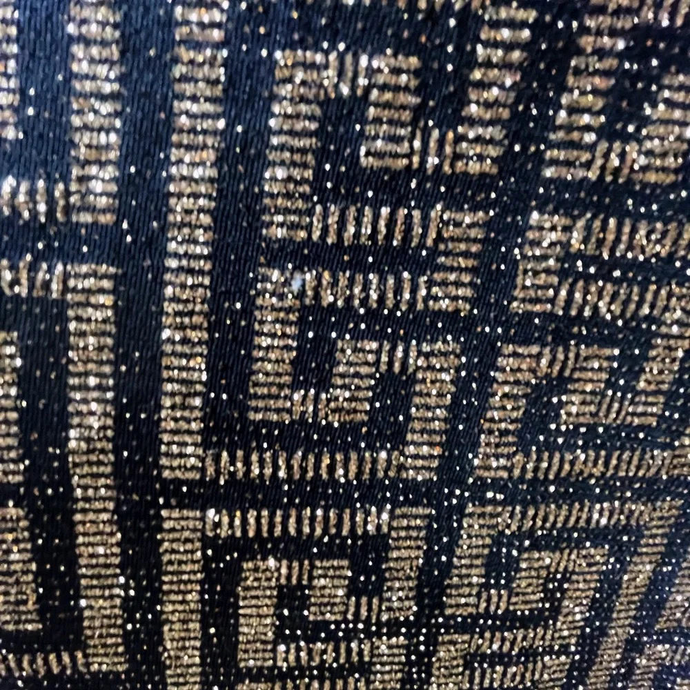 Black & Gold Midi Dress - Picture 7 of 7